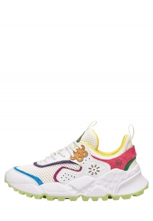 Flower Mountain Kotetsu Sneakers Dames Wit Fuchsie | ZYZ4695PU