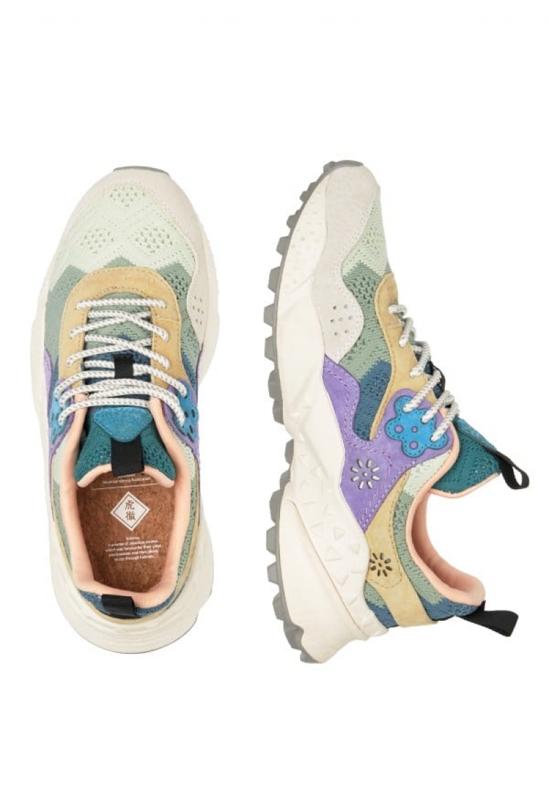 Flower Mountain Kotetsu Sneakers Dames Lichtblauw Grijs | CYK9938VN