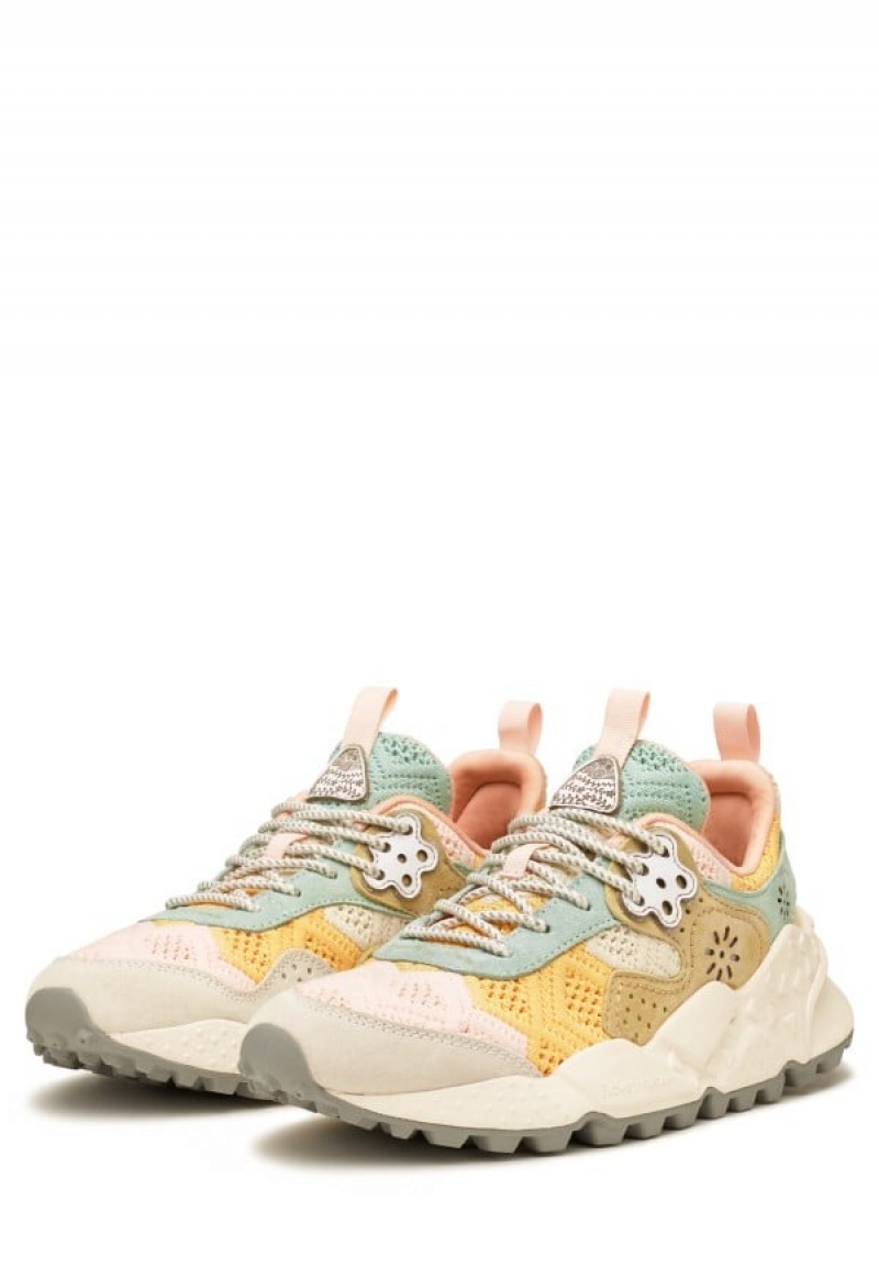 Flower Mountain Kotetsu Sneakers Dames Roze Grijs | CNV3260LS