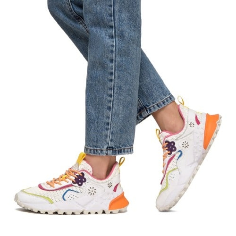 Flower Mountain Kotetsu Sneakers Dames Wit | WGU7054KY