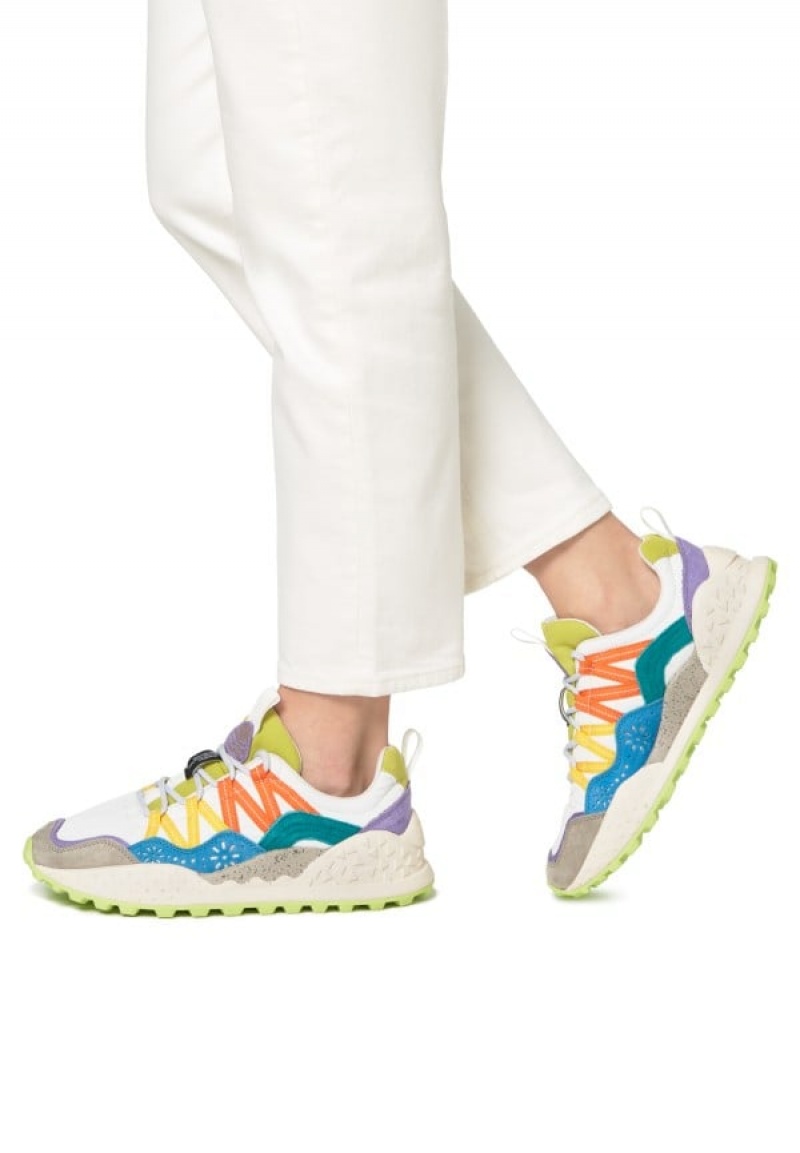 Flower Mountain Washi Sneakers Dames Grijs Wit | IPL7436PC