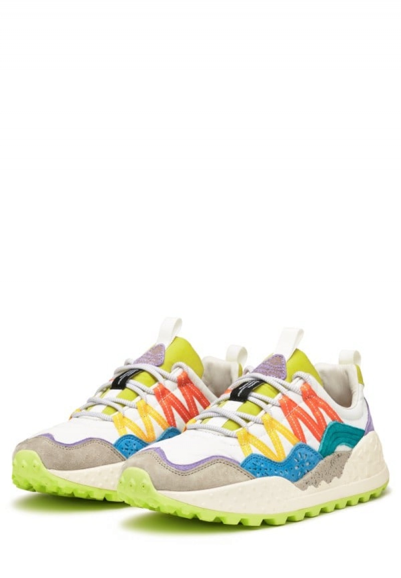 Flower Mountain Washi Sneakers Dames Grijs Wit | IPL7436PC