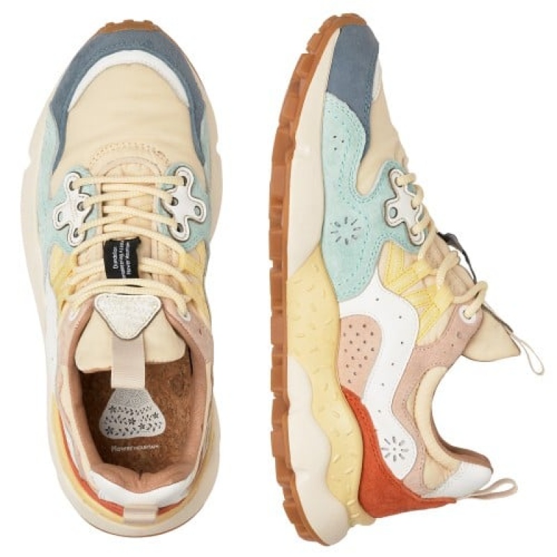 Flower Mountain Yamano 3 Sneakers Dames Blauw | LAG2866BZ