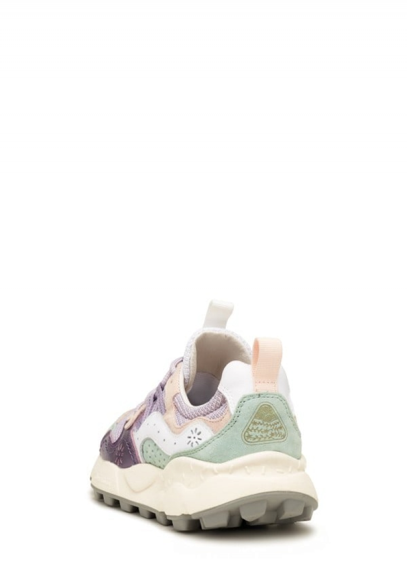 Flower Mountain Yamano 3 Sneakers Dames Paars Turquoise | FFH1750JO