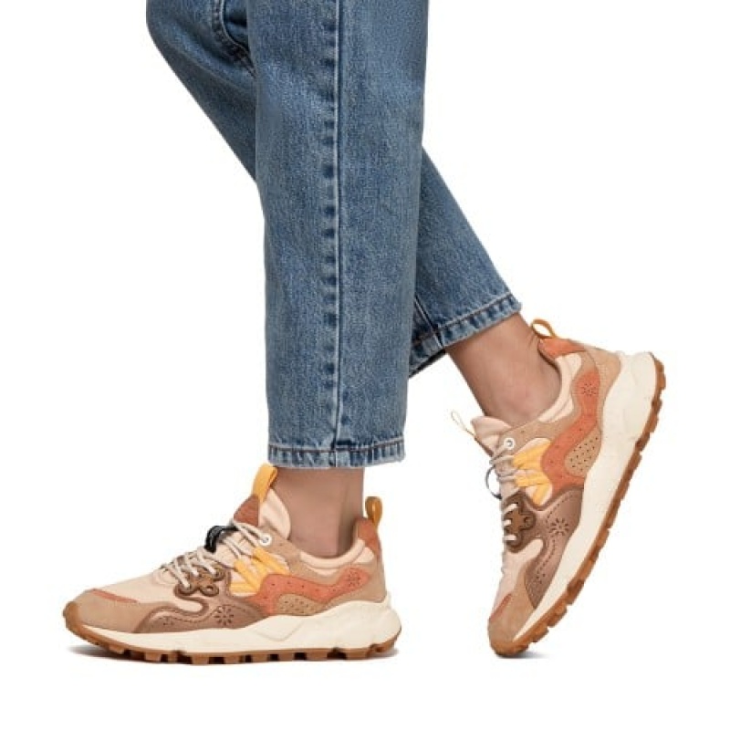 Flower Mountain Yamano 3 Sneakers Dames Bruin | XHU4100TD