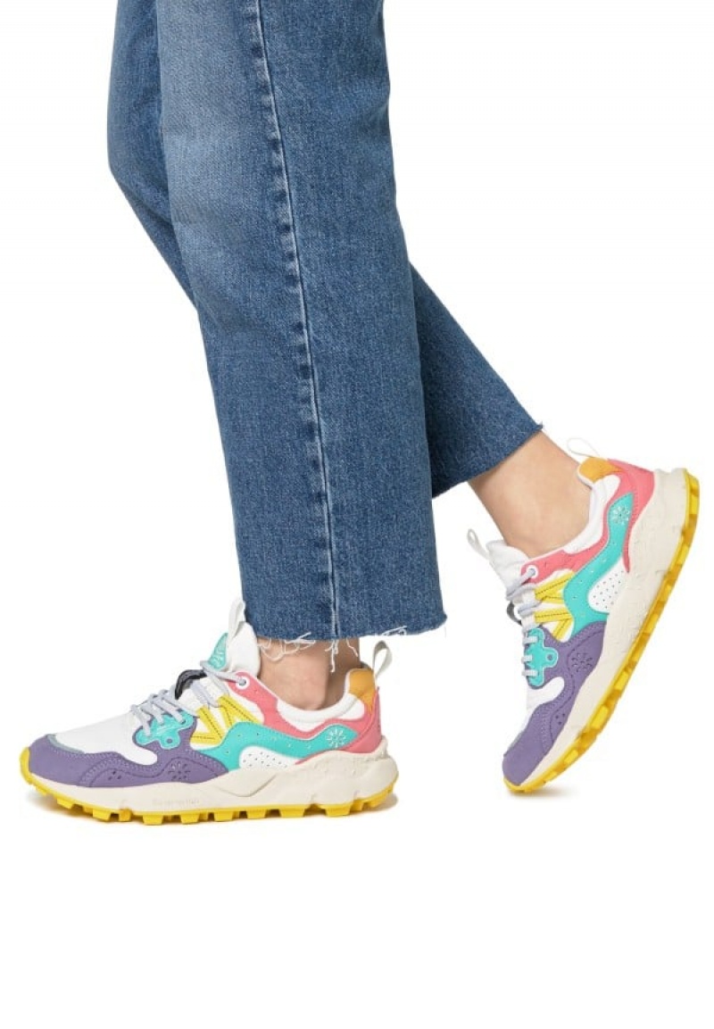 Flower Mountain Yamano 3 Sneakers Dames Paars Wit | HSQ6865EF