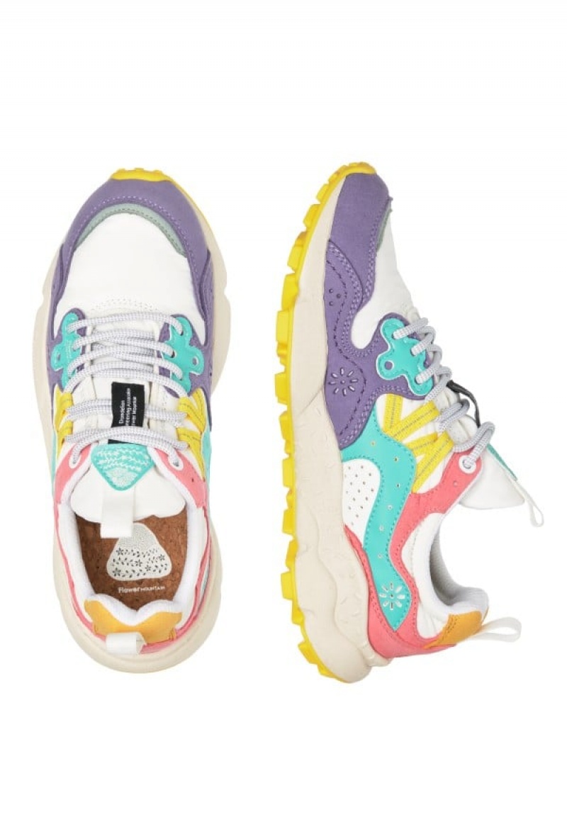 Flower Mountain Yamano 3 Sneakers Dames Paars Wit | HSQ6865EF