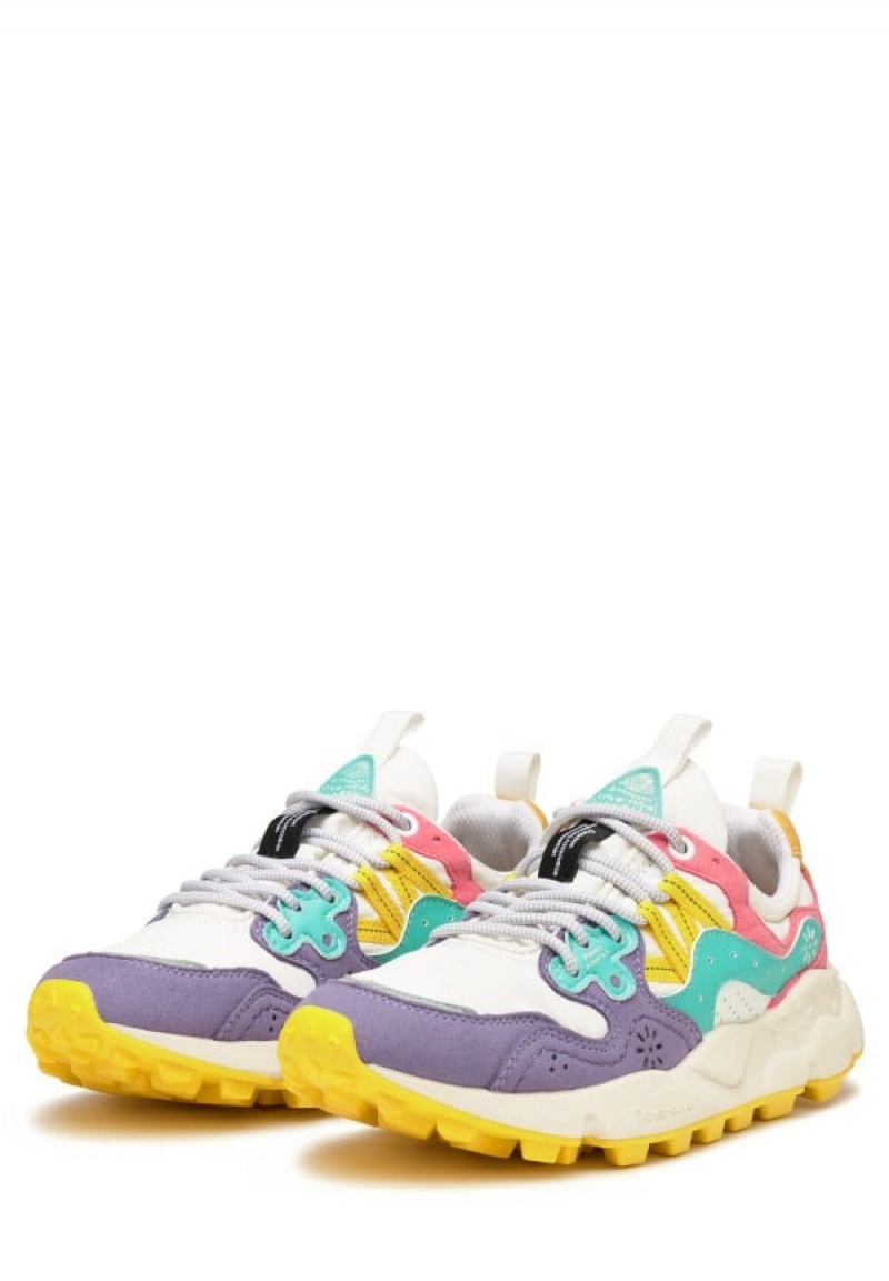 Flower Mountain Yamano 3 Sneakers Dames Paars Wit | HSQ6865EF