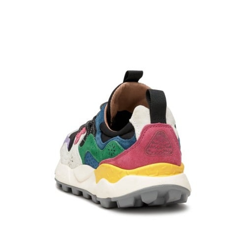 Flower Mountain Yamano 3 Sneakers Dames Paars Zwart Wit | YGW3118YR