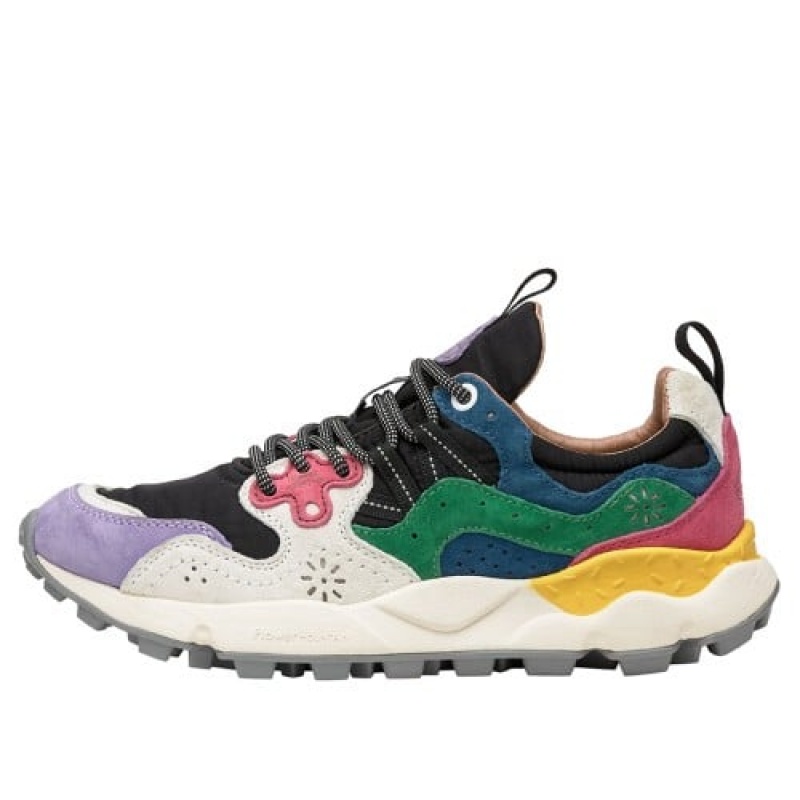 Flower Mountain Yamano 3 Sneakers Dames Paars Zwart Wit | YGW3118YR