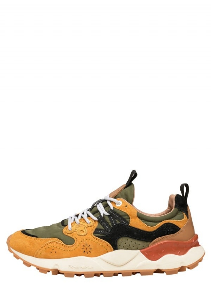 Flower Mountain Yamano 3 Sneakers Heren Oranje Groen | EJL7179IY