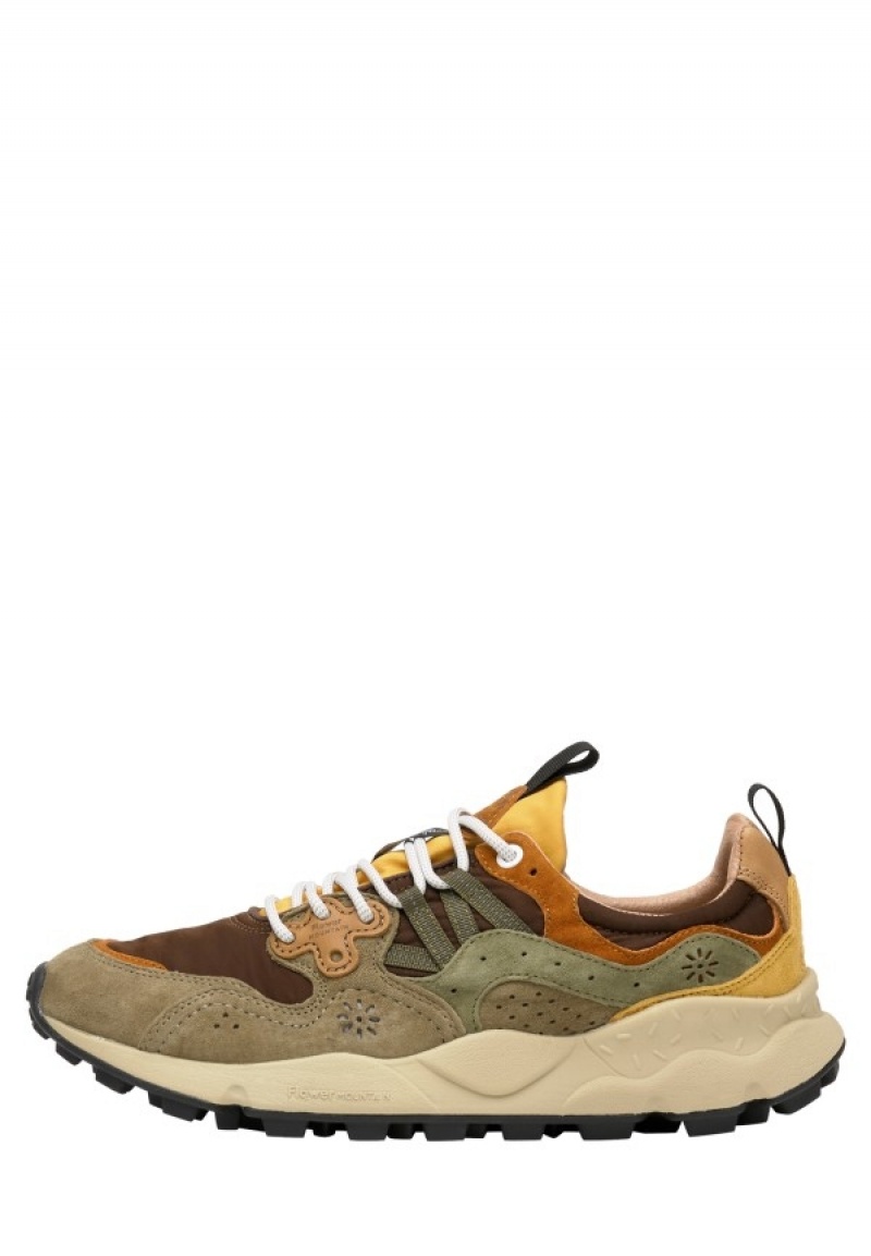 Flower Mountain Yamano 3 Sneakers Heren Bruin Grijs | ODQ6463SH